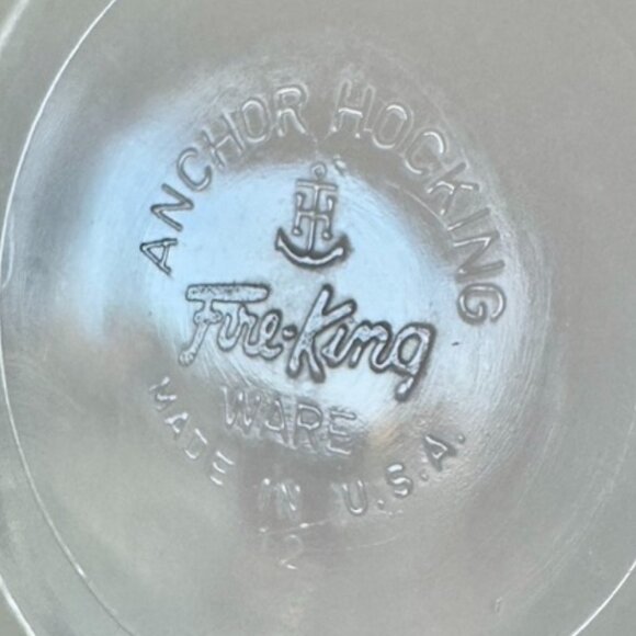 Fire King Peach Lusterware 1950s Anchor Hocking Vintage Mixing Bowl - Picture 9 of 11